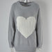 Color-Gray White Heart-Knitwear Women Autumn Winter Women Knitwear Heart Trendy Pullover Sweater Women-Fancey Boutique
