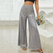 Color-Silver-Fashion Wear High Quality Design High-End Women Sequ Loose-Fitting Wide-Leg Trousers-Fancey Boutique