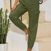 Color-Army Green-Women Clothing Sports High Waist Casual Yoga Trousers-Fancey Boutique