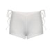 Color-White-Niche Pure Sexy Hollow Out Cutout Out Tied Low Waist Sexy Sports Casual Stretch Mini Shorts-Fancey Boutique