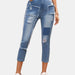 High Waist Ripped Cropped Pants Korean Casual Beggar Loose Straight Jeans-Fancey Boutique