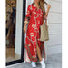 Color-Red Chain-Women Clothing Spring Summer Printed Sexy Shirt Dress-Fancey Boutique