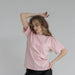 Spring Summer Solid Color T Shirt Women Cotton Short Sleeved Shirt Loose All Match-Dark Pink-Fancey Boutique