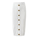 Summer Women Classic Online Influencer Pop Knitted Dress Woolen Midi Skirt-White-Fancey Boutique