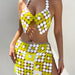 Color-Yellow Top-Sexy Nightclub Handmade Stitching-Fancey Boutique