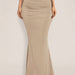 Summer Skirt Sexy Slim Hip Pleated Wide Hem Maxi-Apricot-Fancey Boutique