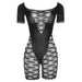 Color-Black-Summer Women Clothing Sexy Cutout Sheath Tight Fishnet High Waist Casual Romper for Women-Fancey Boutique