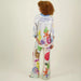 Satin Printed Personalized Graffiti Casual Shirt Trousers Two Piece Suit Amplified craft-Fancey Boutique