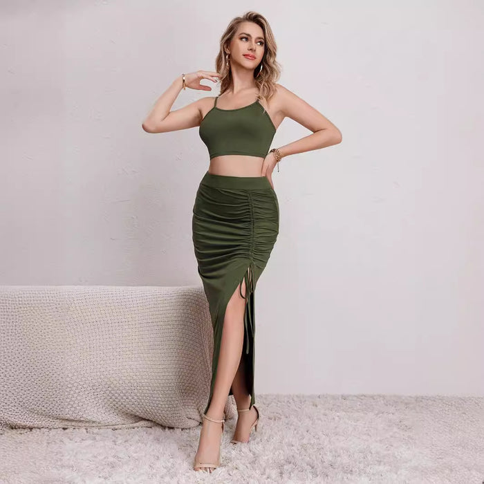 Color-Two Piece Sexy Slim Fit Skirt Women-Fancey Boutique