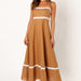 Color-Brown-Summer Solid Color Sexy Strap Tube Top Oversized Swing Dress-Fancey Boutique