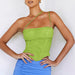 Color-Lemon green-Mesh Backless Top Sexy Boning Corset Boning Corset Bra Sleeveless Camisole-Fancey Boutique