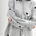 Color-Gray-Autumn Winter Russian Loose Round Neck Sweater Small Sheep Printing Pullover Casual Office Women-Fancey Boutique