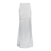Women Clothing Fashionable With Side Slit Long Skirt Early Spring High Waist Drooping Slim Fishtail Skirt-White-Fancey Boutique