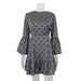 Early Spring Retro Ethnic round Neck Slim Fit Printed Graduation Dress Tea Break French Long Sleeve Dress for Women-Fancey Boutique
