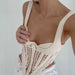 Color-Sexy Easy Matching Sling Top Heavy Industry Woven Low Cut Collar Hollow Out Cutout out See through Boning Corset Vest-Fancey Boutique