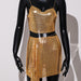Outfit Skirt Metal Sequ Sling Skirt Set Sexy Sexy Two Piece Set Women-Gold-Fancey Boutique