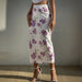 Color-Skirt-Women Sexy Spaghetti-Strap Floral Print Vest Slim Fit Sheath Skirt Set Women-Fancey Boutique