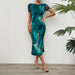 Spring Summer Women Clothing Sexy Pure Printing Dress Women-Green-Fancey Boutique