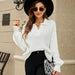 Color-White-Collared Autumn Winter Sweater Women Casual Loose Lazy Pullover Base Knitwear Niche Top-Fancey Boutique