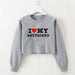 Color-Gray-Street Hipster I Love My Boyfriend Printed Short Sweater Autumn Winter Women Clothing-Fancey Boutique