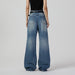 Women Retro Wide Leg Jeans Neutral High Street Denim Simple Casual Loose Trousers Jeans-Fancey Boutique