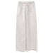 Color-White-Pure Linen Lace Up Straight Leg Pants Spring Cotton Linen Women Pants Loose Drooping Casual Trousers-Fancey Boutique