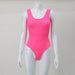 Color-Rose Pink-Women Sexy Backless Fluorescent Color Suspenders Vest Tight Top Sexy Jumpsuit Women-Fancey Boutique