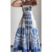 Color-Spring Summer Suspender Ethnic Symmetrical Printed Dress-Fancey Boutique