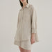 Women Linen Shirt Shorts Casual Set Loose Casual Laid Back Cotton Linen Shirt Two Piece Set-Fancey Boutique