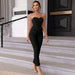 Color-Black-Women Sexy Slim Solid Tubular Jumpsuit-Fancey Boutique