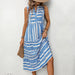 Summer Women Bohemian Holiday Dress-Blue-Fancey Boutique