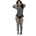 Color-Picture Color-Women Clothing Sexy Mesh See through Digital Positioning Printing Jumpsuit for Women-Fancey Boutique