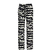 Street Casual Zebra Pattern Contrast Color Loose Knitted Trousers Niche Design Animal Pattern Drawstring Straight Leg Pants-Multi-Fancey Boutique