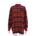 Color-Red-Autumn All Matching Plaid Shirt Women Casual Red Pattern Outer Shirt-Fancey Boutique