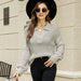 Color-Light Gray-Collared Autumn Winter Sweater Women Casual Loose Lazy Pullover Base Knitwear Niche Top-Fancey Boutique