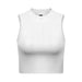 Women Clothing Pullover round Neck Sleeveless Cropped Short Vest Women Summer Outer Wear Inner Wear Micro Backless Top-White-Fancey Boutique