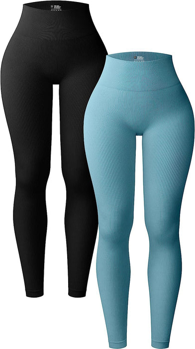 Color-Blue-Women Pants Yoga Leggings Workout High Waist Workout Pants Trousers-Fancey Boutique