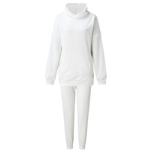 Color-White-Women Clothing Casual Exercise Set Two Piece Set-Fancey Boutique