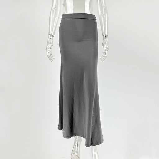 Summer Women Clothing Sexy Sheath Pleated Skirt-Gray-Fancey Boutique