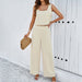 Color-Apricot-Women Clothing Spring Summer Casual Elegance Sleeveless Vest Suit-Fancey Boutique