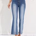 Slimming Stretch Bootcut Trousers Jeans Women-Blue-Fancey Boutique