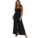 Color-Black-Bandeau Sling Jumpsuit Women Summer Bundle Jumpsuit Sleeveless Waist Women Wide Leg Pants-Fancey Boutique