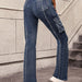 Fashionable Cargo Pants Multi Pocket Sexy All Match High Waist Slimming Straight Denim Trousers Women-Fancey Boutique