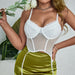 Lace Top Sexy See Through Simple Pure Slim Fit Boning Corset Vest-Fancey Boutique