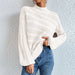 Color-White-Autumn Winter Solid Color Women Top Loose round Neck Pullover Twist Sweater for Women-Fancey Boutique