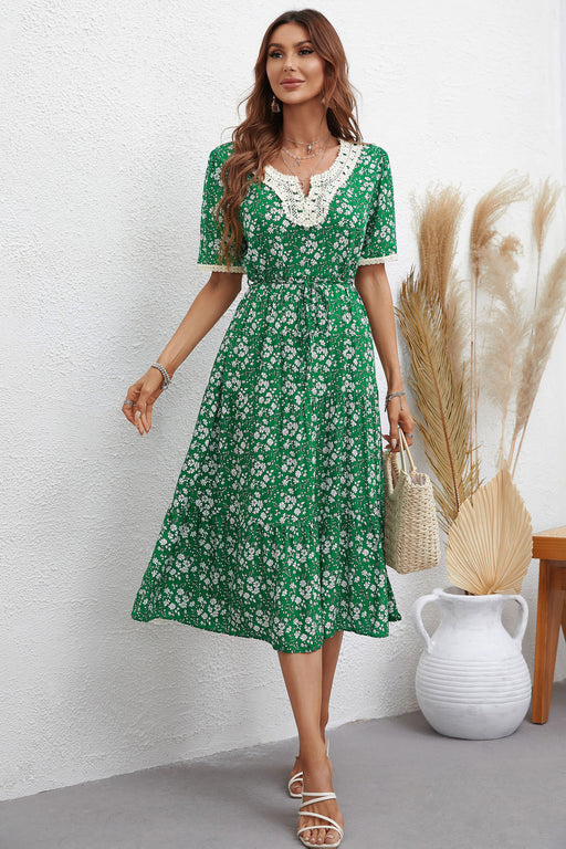 Color-Women Clothing Printed Slim A Line Dress-Fancey Boutique