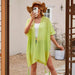 Seaside Blouse See Through Sexy Tassel Thin Cape Solid Color Travel Sun Protection Cardigan-Fancey Boutique