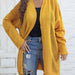 Color-Yellow-Plus Size Women Clothes Hollow Out Cutout Woven Coat Long Casual Outer Wear Cardigan Air Conditioning Shirt-Fancey Boutique