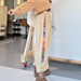 Fall Women Clothing Ethnic Loose Stitching Sweatpants-Fancey Boutique