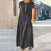 Color-Gray Short Sleeve-Spring Gold Velvet Slimming Crew Neck Maxi Dress-Fancey Boutique